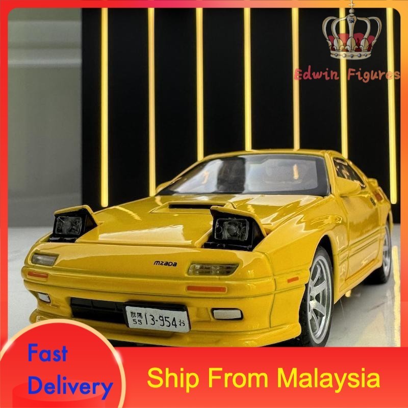 Diecast Mazda RX7 1:32 Racing Car Alloy Model Vehicles Metal Toy Light ...