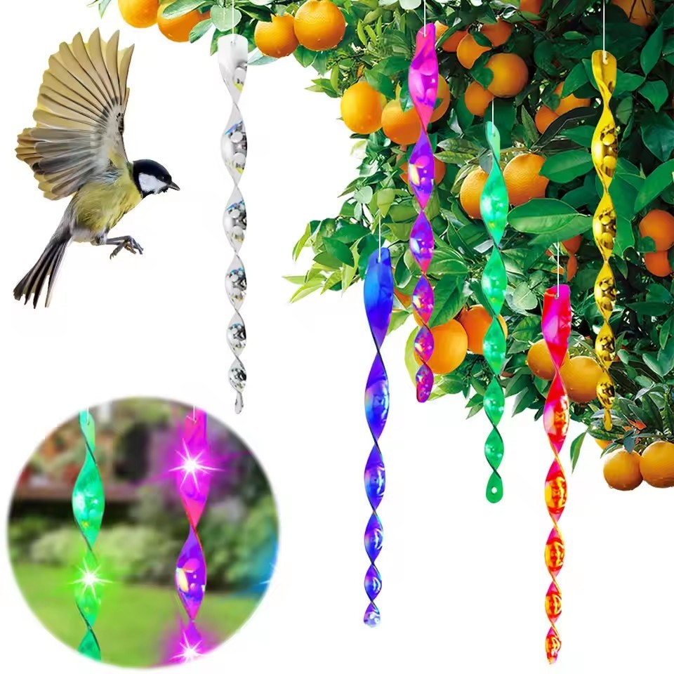 6/10 PCS Bird proof wind turning garden bird repellent tool, flash bird ...