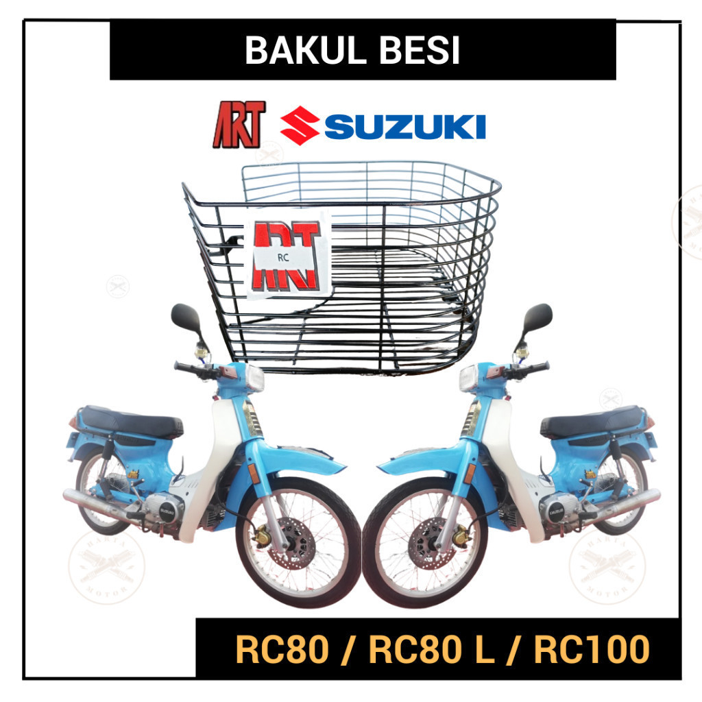 𝗔𝗥𝗧 𝗙𝗥𝗘𝗘 𝗧𝗔𝗣𝗔𝗞 𝗕𝗔𝗪𝗔𝗛 SUZUKI RC80 RC RC100 NEW 100 80 WIRE BASKET IRON ...