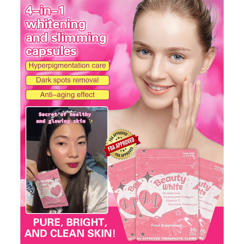 4 -in -1 whitening and slimming capsule,Skin Whitening Formula ...