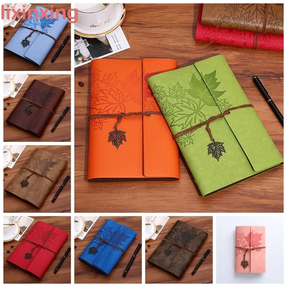 Lixinxing Travelers Vintage Notebook, A7 A6 A5 Pu Leather Pu Leather 