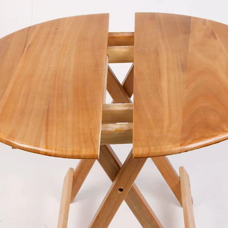 All Solid Wood Folding Table Simple Small Table Square Round Dining