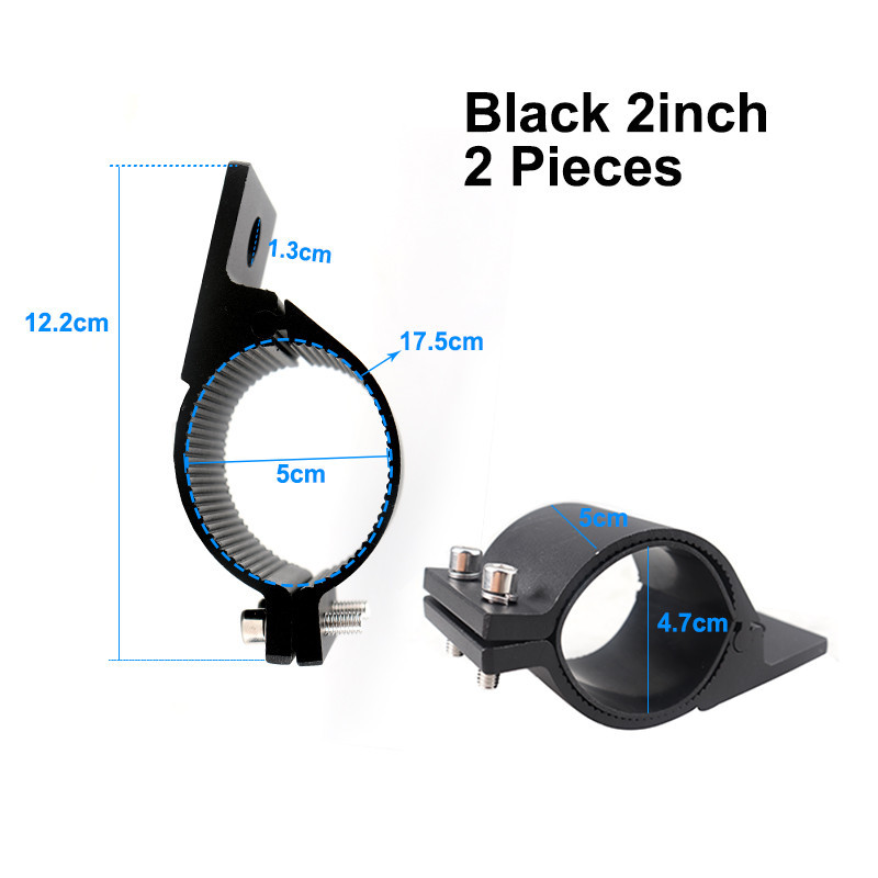 Roof Rack Roll Cage Tube Bumper Mounting Brackets Bar Led Work Lights