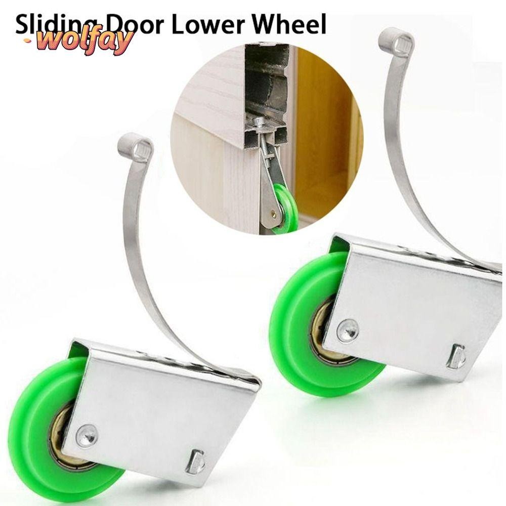 WOLFAY 4PCS Door Runners Rollers, Replacement Silent Sliding Door Wheel