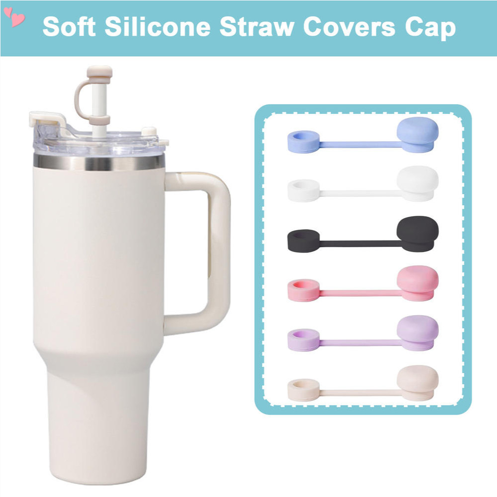 Silicone Spill Stopper Set For Stanley 30oz & 40oz Tumbler (4-Pack, Rosy Pink)