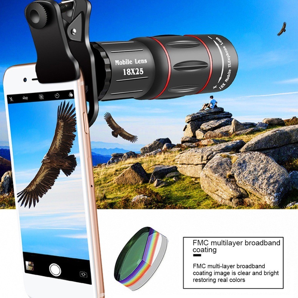 Apexel 18X 28X 36X 64X Zoom Lens Waterproof High-definition Phone Lens ...