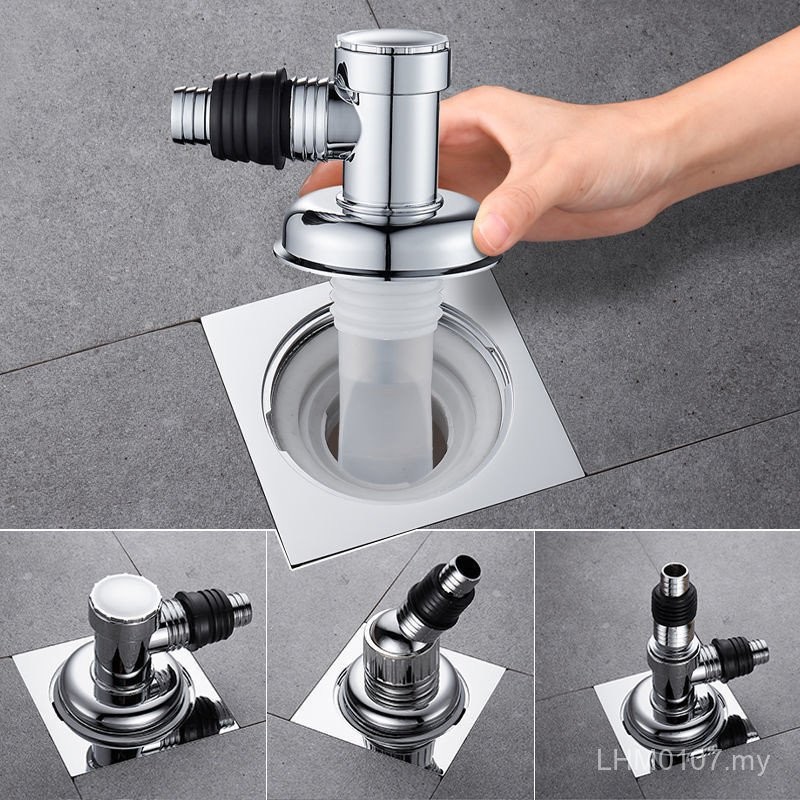 Drain Joint Tee Anti-overflow Sewer Deodorant Sewer Pipe Basin Washing ...