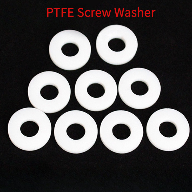 10pcs/Lot Teflon Flange Gasket High Temperature Thick 2mm PTFE Screw Washer Corrosion Resistant