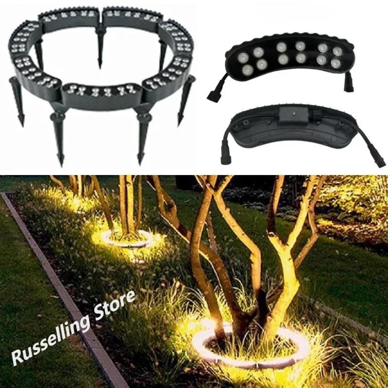 12W DC24V IP66 Waterproof Durable Ring Column Light Outdoor Garden ...