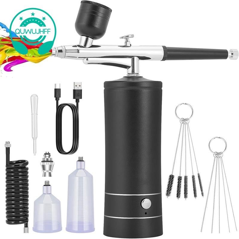 Airbrush KIT Cordless Rechargeable Compressor Airbrush Set ...