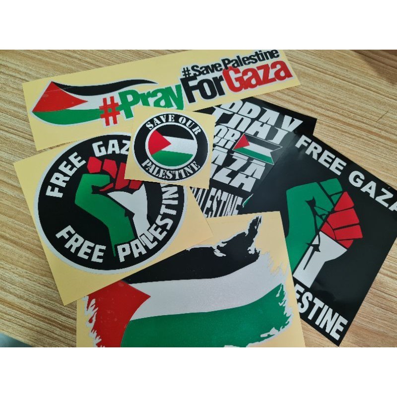Ready Stock Sticker Cutting Pantul Free Palestine & Gaza Stiker Potong ...