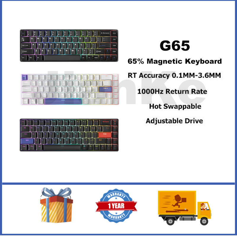 DrunkDeer G65 Wired Magnetic Keyboard RGB Driver Adjustable Hot ...