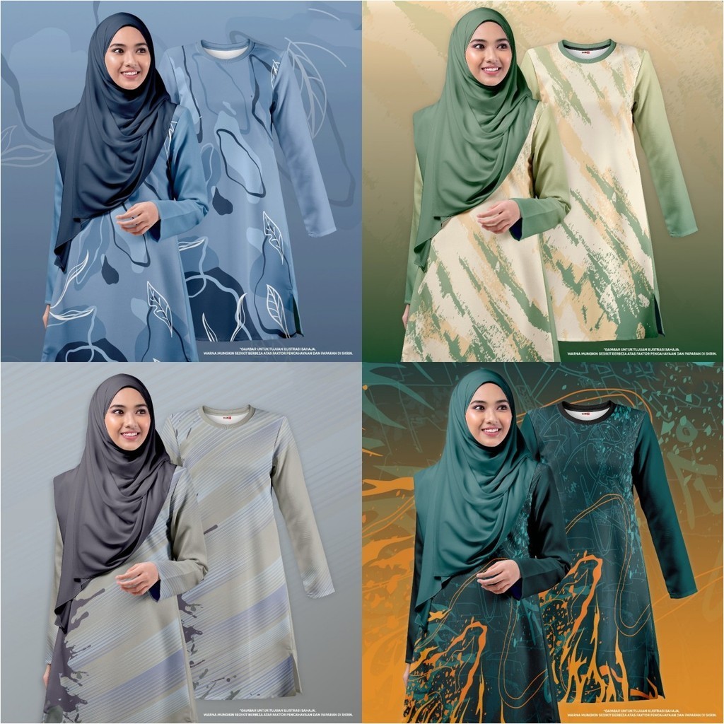 [READY STOCK] Baju Jersey Muslimah Labuh Malaysia daily Muslim ...