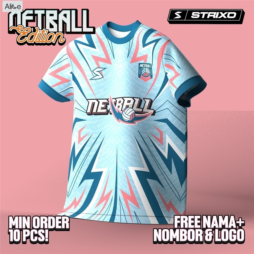 {Alice}Select Netball Jersey Baju Raya Viral 2024 Team Wear Baju Bola ...