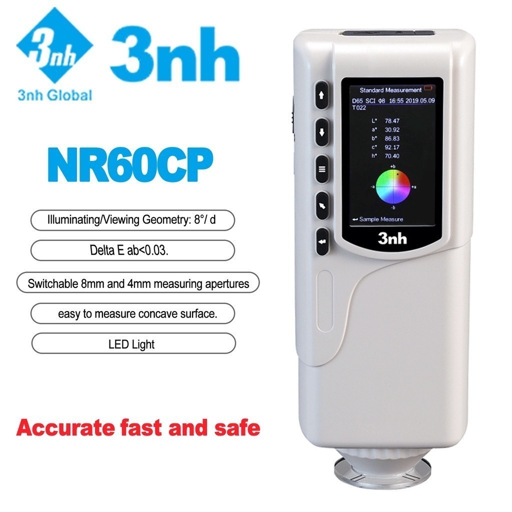 3NH-NR60CP Portable Colorimeter USB/RS-232 Interface Colorimeter Full ...