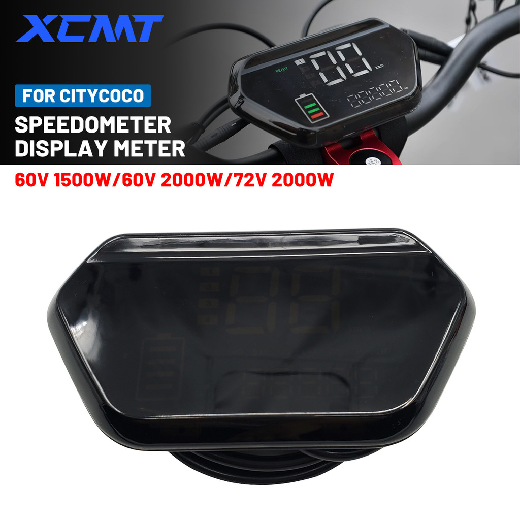 Speedometer LED Display Meter For Citycoco Electric Scooter 48/60/72V ...