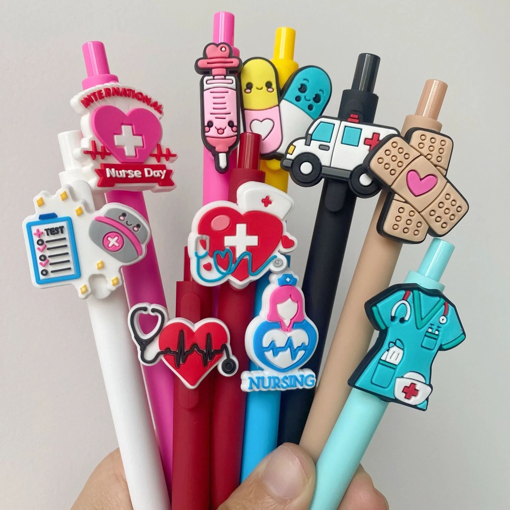 10-Pack Nurse Pens Funny Nursing Accessories Black Ink Ballpoint Set For Nurses Medical Assistants Students Nurse Week Gifts I.11523921
