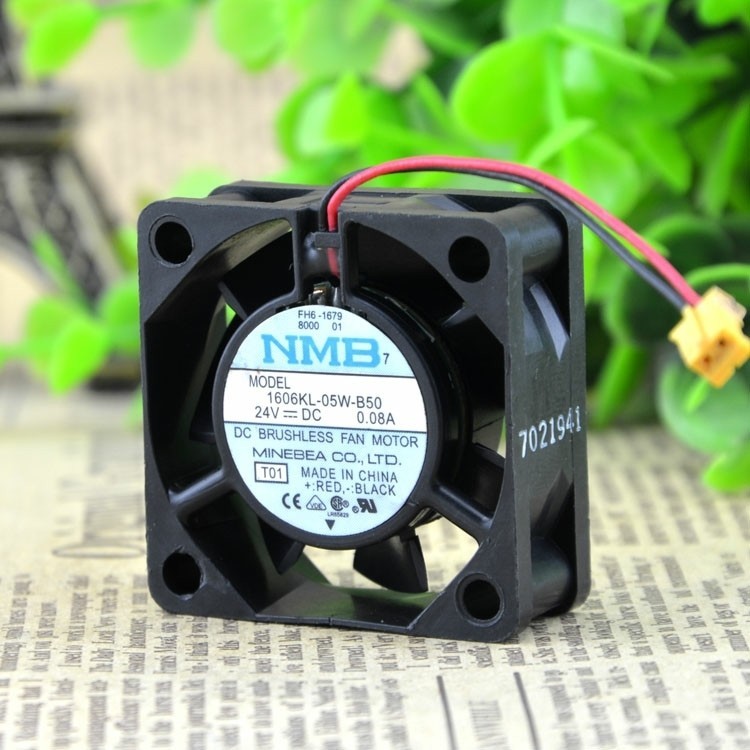 Ventilateur PC 50x50x10mm 24V - Modèle KDE2405PFVX - Double Roulement à Billes - Pour Refroidissement Inverter, Alimentation, CPU