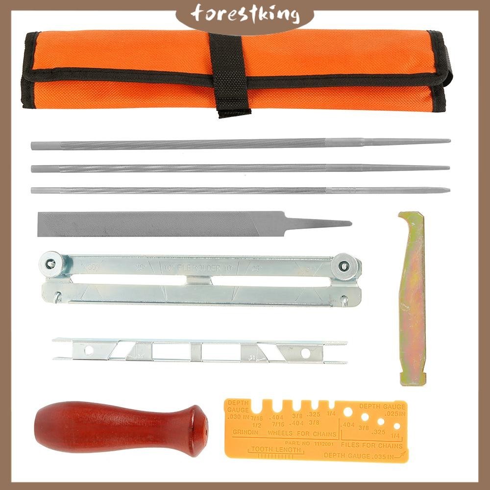 10pcs Chainsaw Sharpener File Kit Universal Chainsaw Field Sharpening