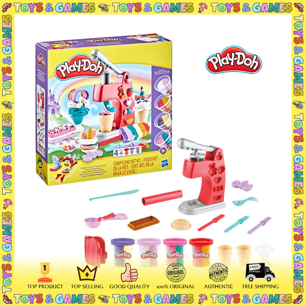 Original Play-Doh Unicorn Ice Cream Magical Frozen Treats Playset ...