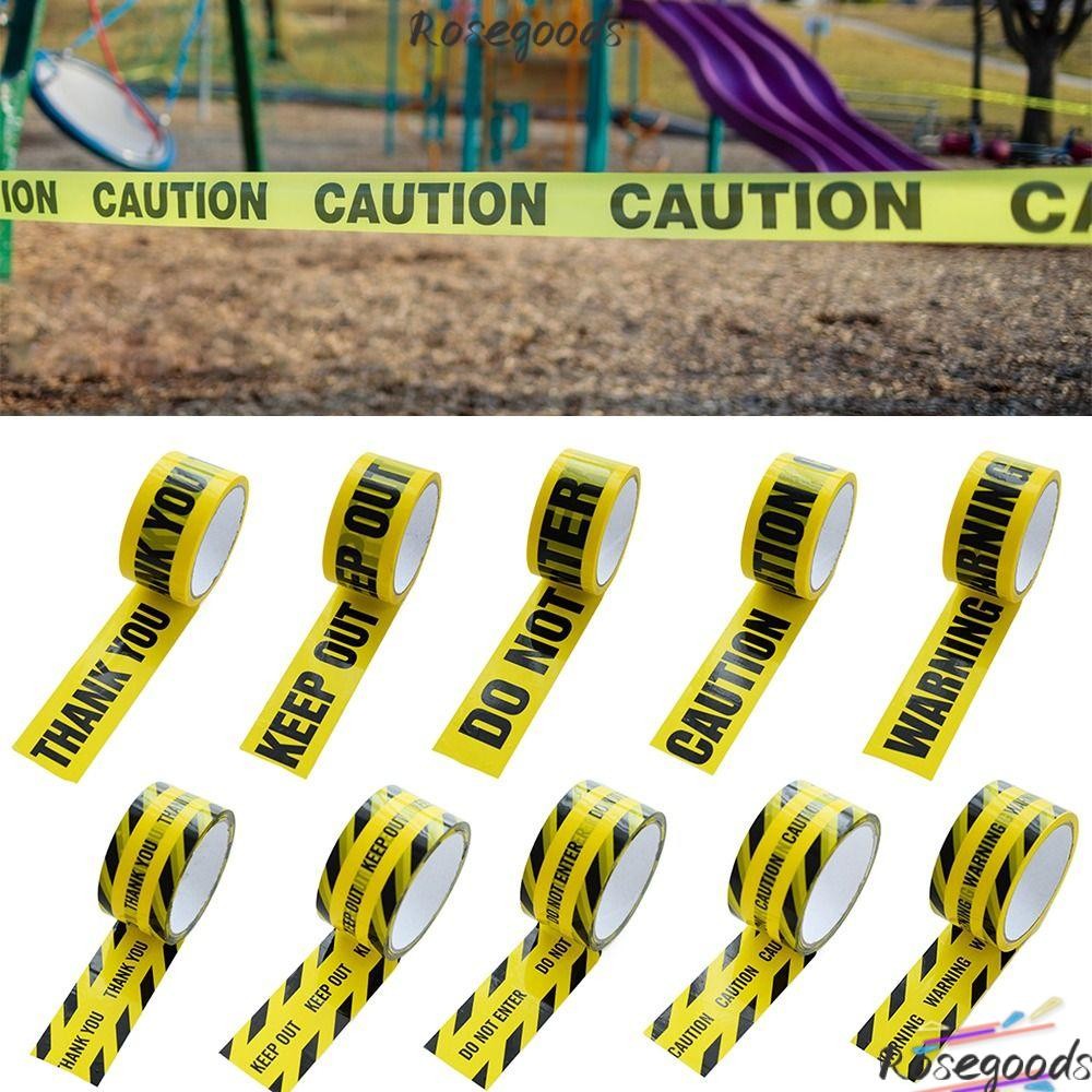 ROSEGOODS Warning Tape, DO NOT ENTER Yellow Tape Caution Signs Adhesive ...