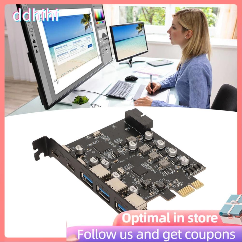 Ddhihi Motherboard Riser Card PCIE To USB Expansion USB3.0 5Gpbs 3USB A ...