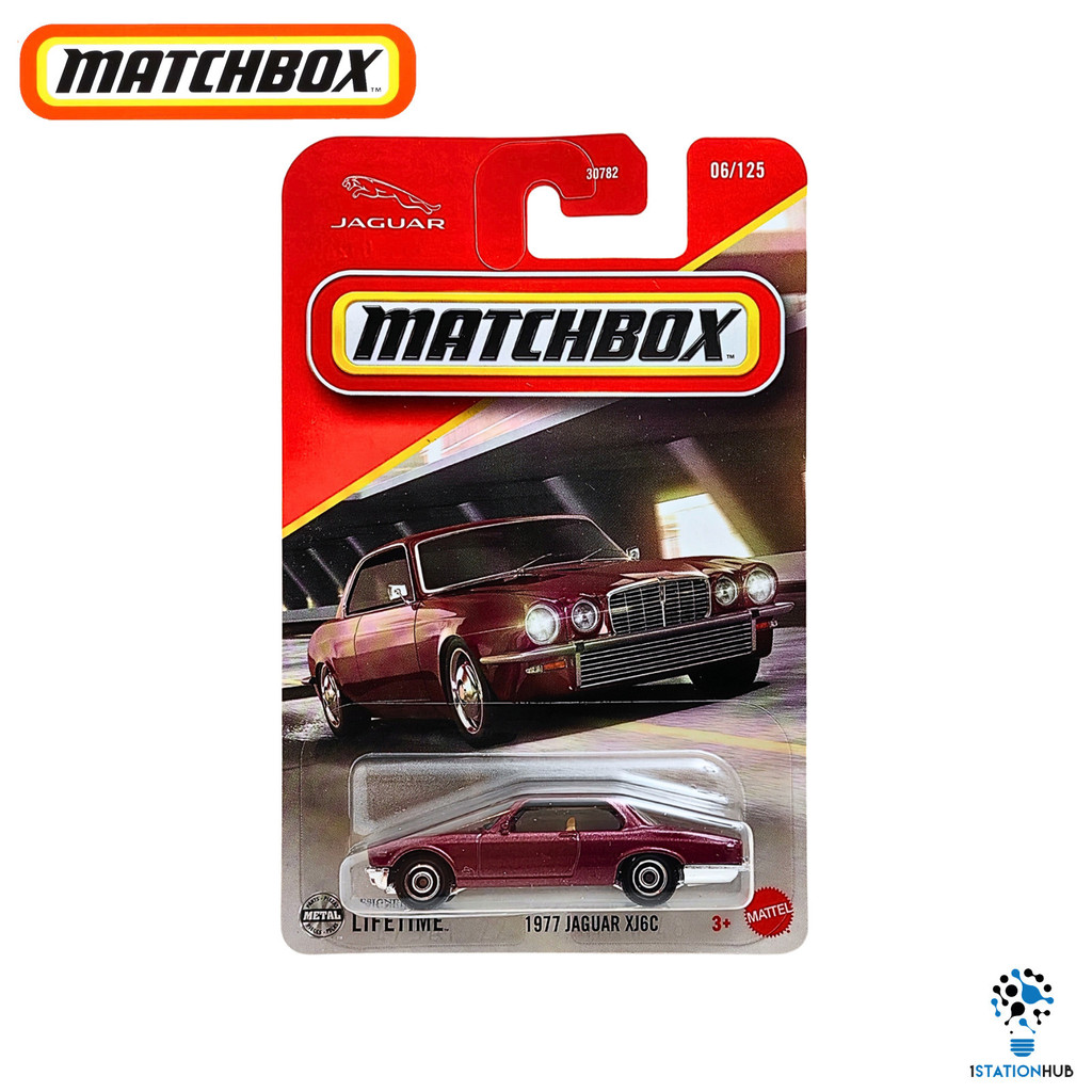 Miniature Matchbox MBX #6 Jaguar E-Type 1961 - Échelle 1:64 - Bleu - Neuf En Boîte
