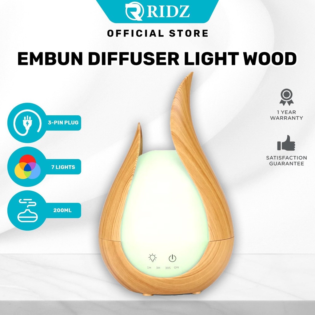 Ridz Embun Diffuser 200ML Home Fragrance Oil Therapy Aromatherapy ...