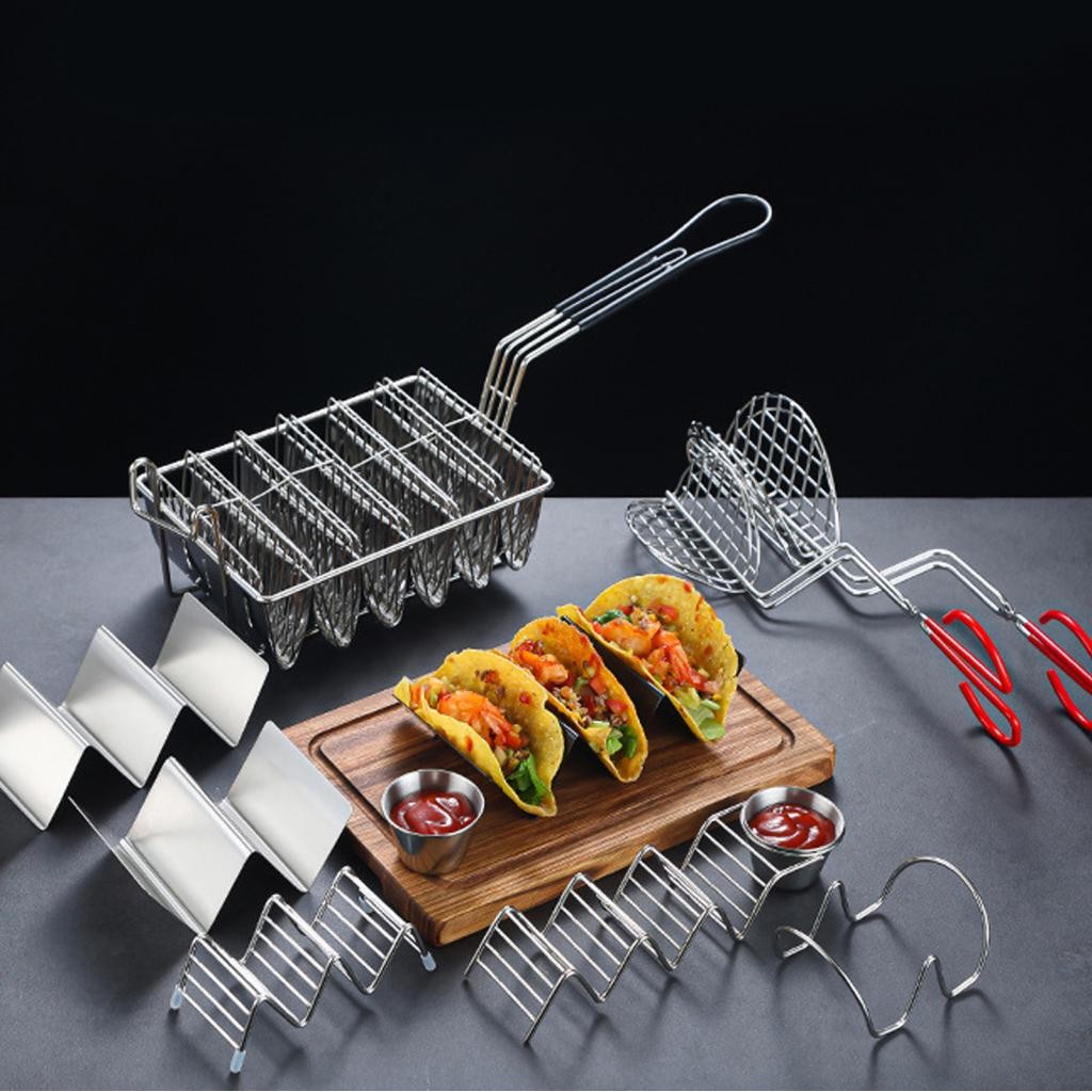 Forest Generic 8 Shells Taco Basket Deep Fryer Holder Fry with ...
