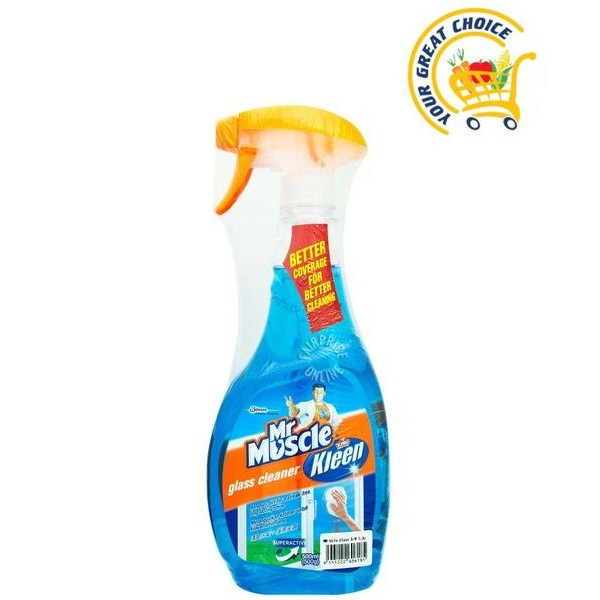 Mr Muscle Glass Cleaner Super Active Value Pack 500ml x 2s | Shopee ...
