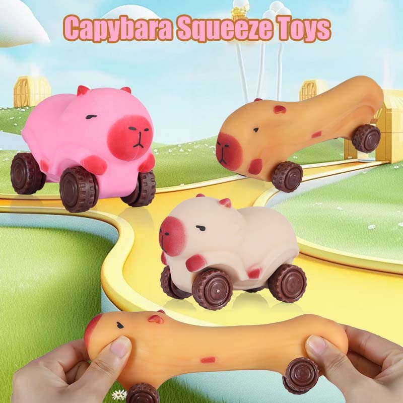 Capybara Squeeze Toys Decompression Slow Rebound Car Toys Capybara ...