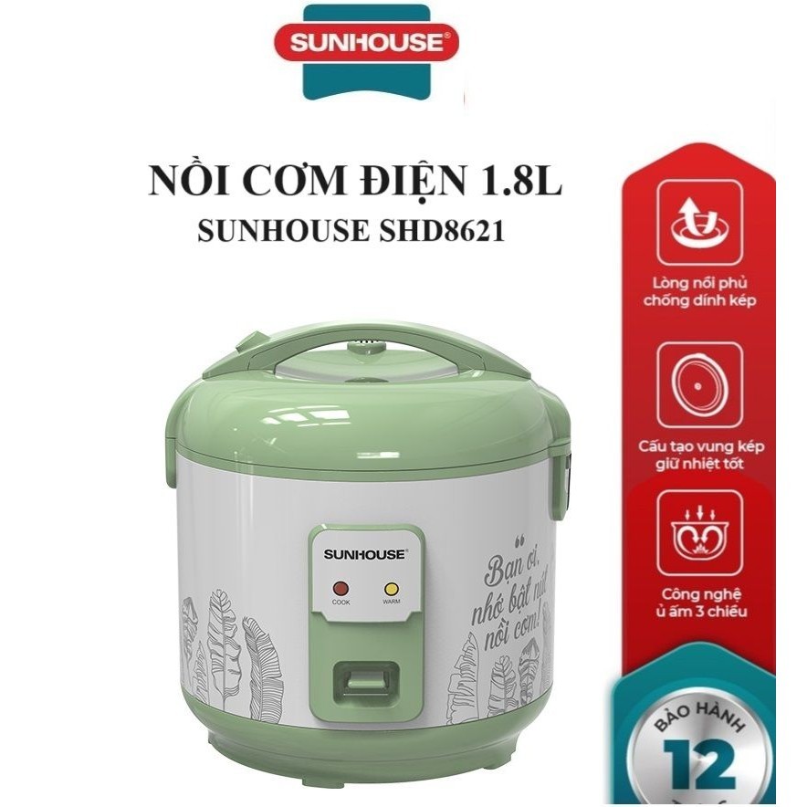 Sunhouse SHD8621 1.8L Rice Cooker | Shopee Malaysia