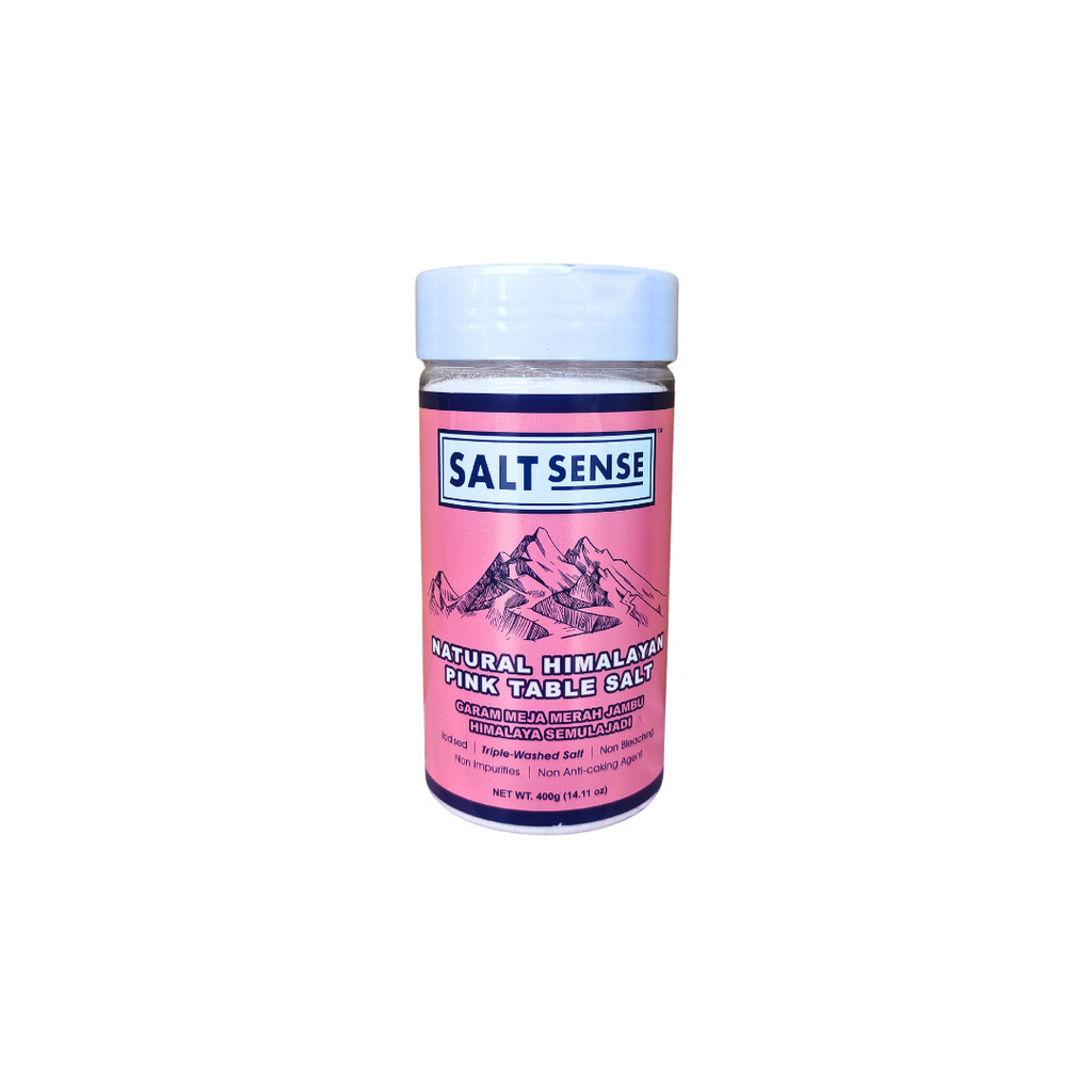 Saltsense Natural Himalayan Pink Table Salt Iodised 400G | Shopee Malaysia