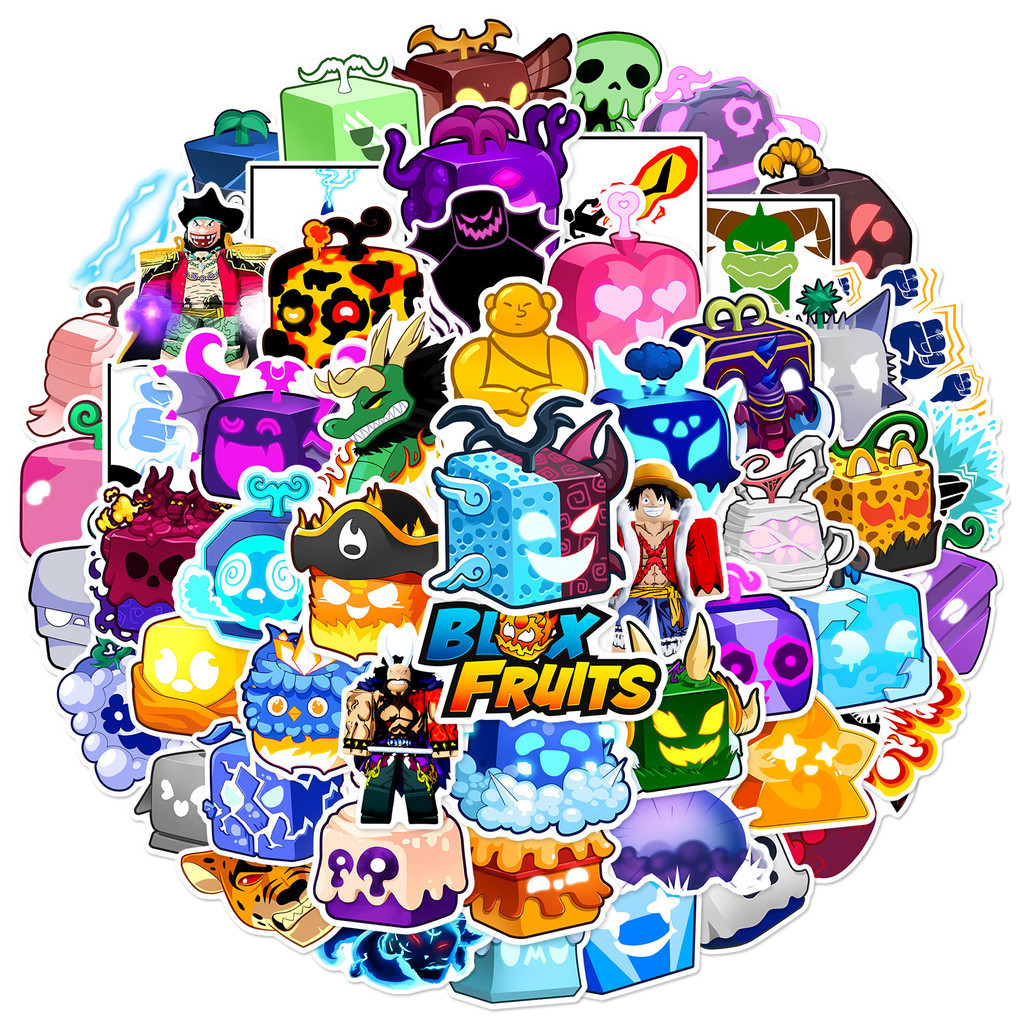 Y&P| Blox Fruits Stickers Set Video Games Graffiti Waterproof Decals ...