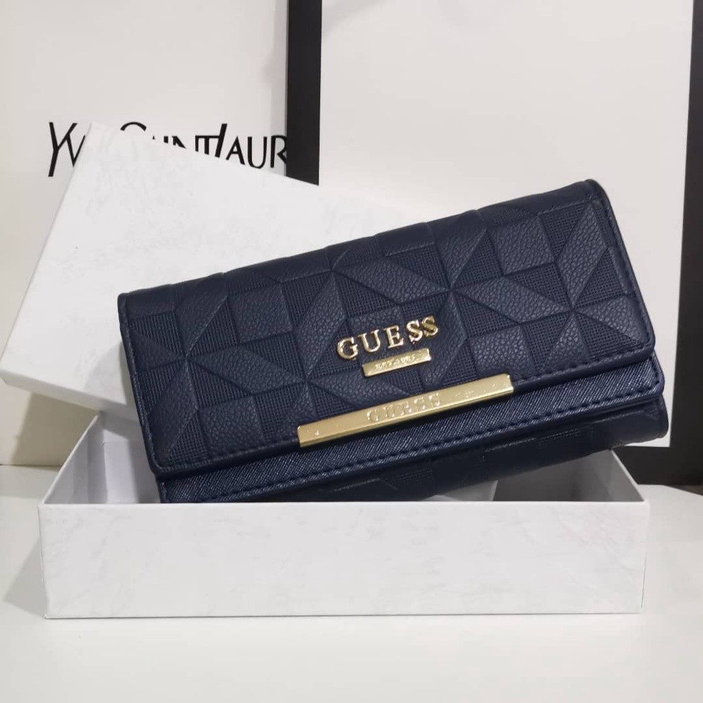 How Guess Wallet Woman Long Dompet Perempuan Shopee Malaysia