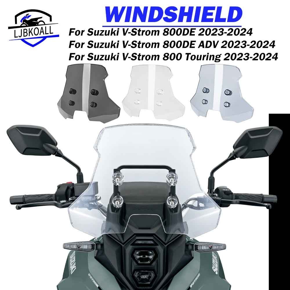 LJBKOALL for V-Strom 800 Touring Windshield Windscreen For Suzuki 800DE ...
