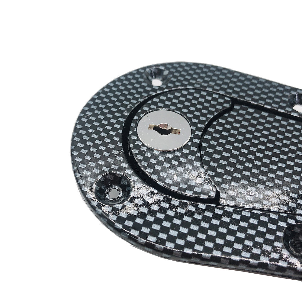 Universal Black/Carbon Racing Car Hood Pin Engine Bonnet Latch Lock Kit ...