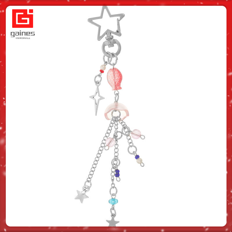 Jellyfish Keychain Mobile Phones Kawaii Charm Chains and Charms Cute ...