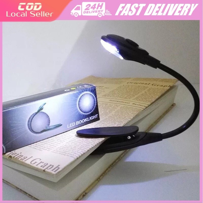 Clip-on Reading Light LED Book Reading Lamp Mini Flexible Clip-on ...