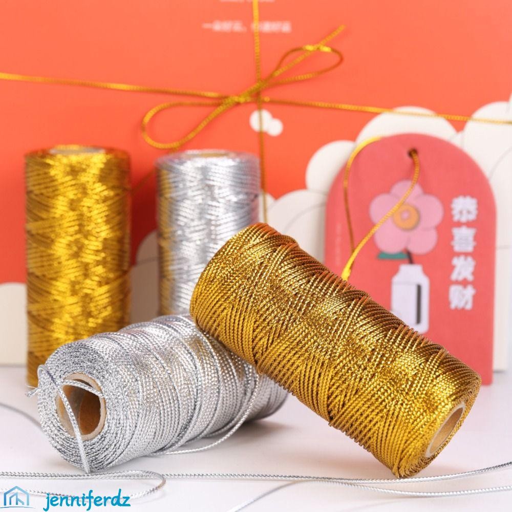 JENNIFERDZ Golden Packing Rope, Cord Tag Rope Gift Packaging Thread ...