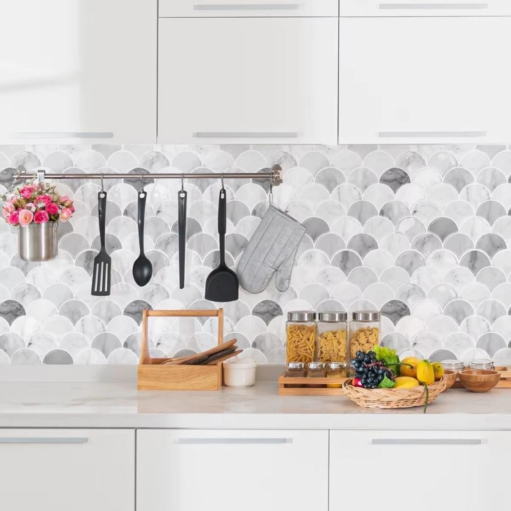 SIXIS Wall Stickers, Waterproof PVC Imitation Wall Tiles, Peel and ...
