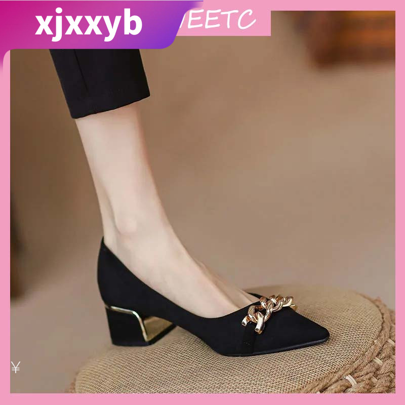 SWEETC Kasut raya perempuan Raya Heels 2024 Womens Fashion Soft Sole ...