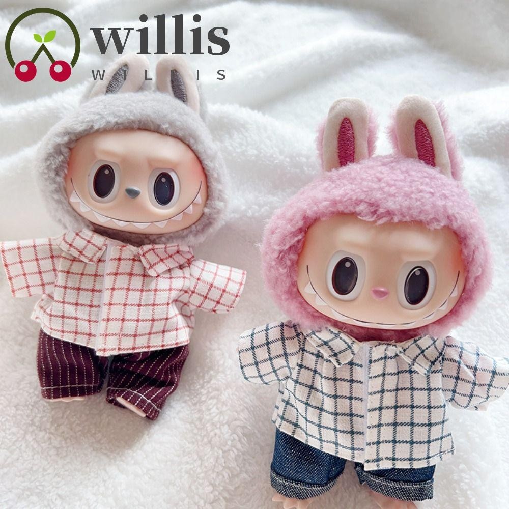 WILLIS 15cm Labubu Clothes, Toy Outfit Plush Coat Labubu Time Clothes ...