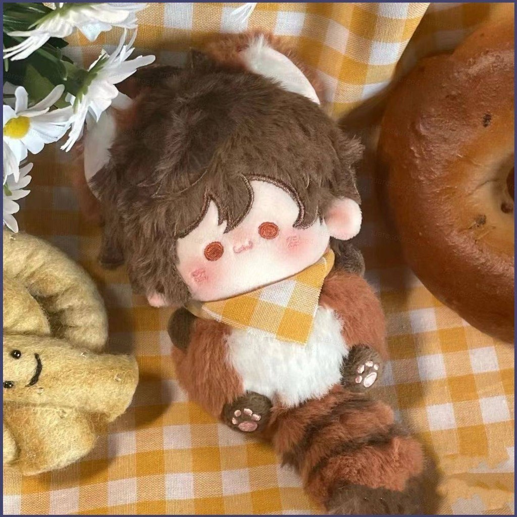 8U Genshin Impact Cartoon Zhongli Raccoon Plush Dolls Gift For Girls ...