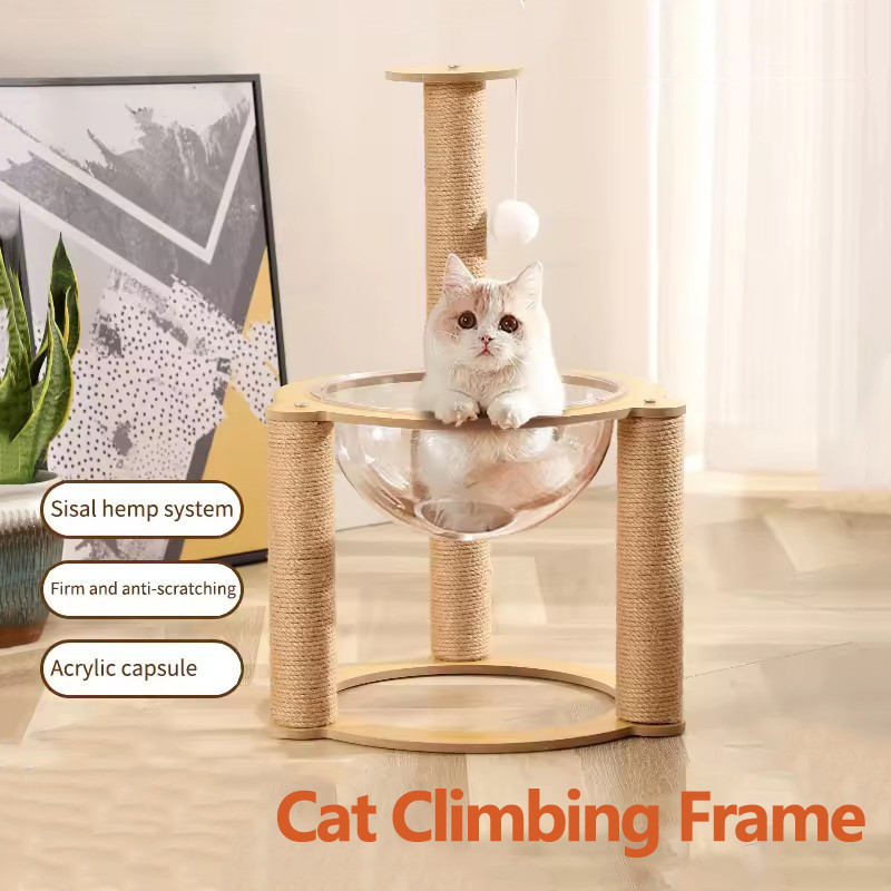Cat Climbing Frame Cat Scratcher House Cat Tree Integrated Space