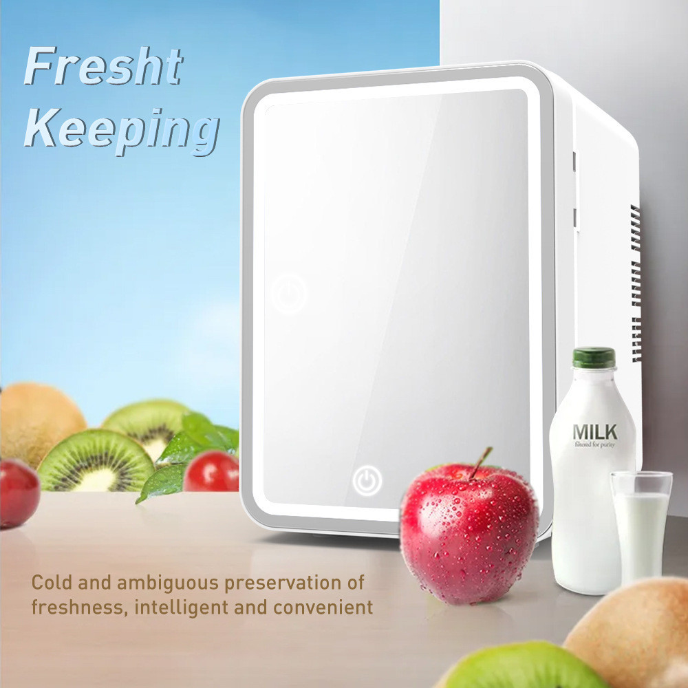 35-48W 4L Mirror Refrigerator Mini Skincare Product Storage Freezer ...