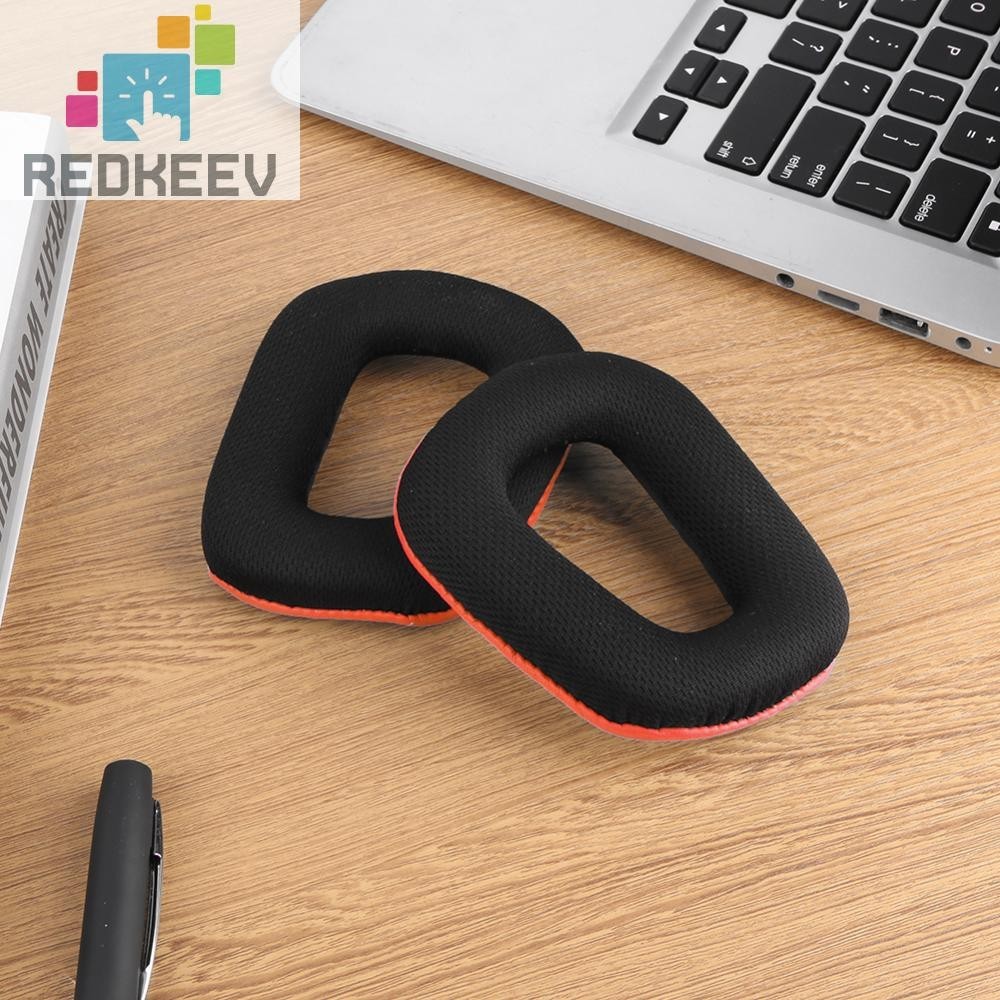 [Redkeev.my] 1 Pair Replacement Ear Pads for Logitech G35 G930 G430 F450 G331 G231 G431 G432