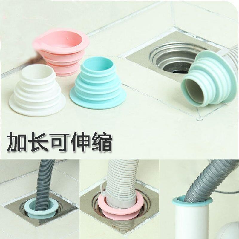 Toilet Sewer Deodorant Sealing Ring Kitchen Anti-Reverse Odor Floor ...