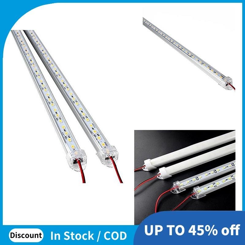 2 Pcs Aluminum Alloy Rigid LED Strip Rod Light Waterproof 12V 50CM ...
