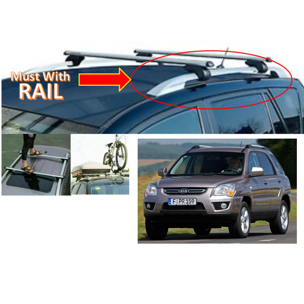 Kia Sportage (20042010) Aluminium Roof carrier Cross Bar Roof Rack Bar Roof Carrier Luggage